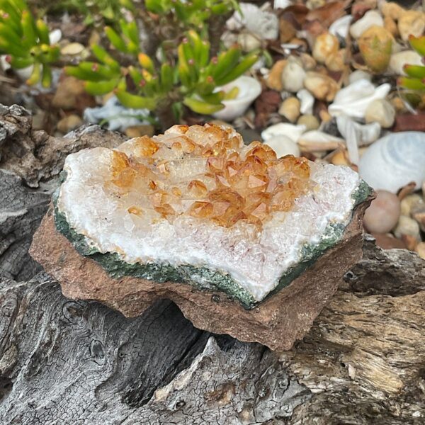 Citrine crystal cluster