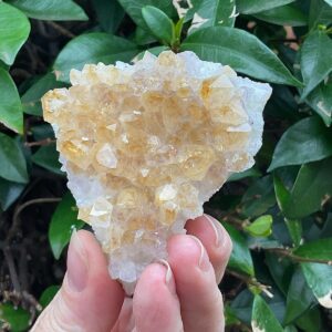 Crystal citrine cluster