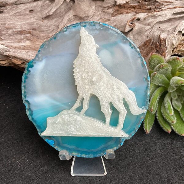 Wolf Agate Slice