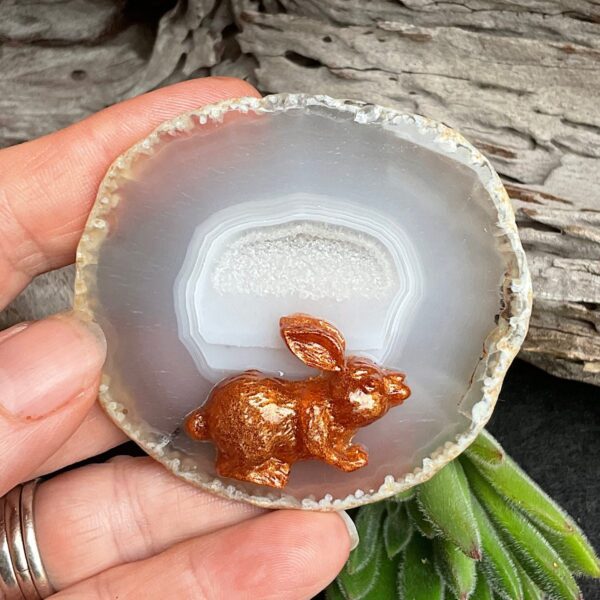 Rabbit Agate Slice - Image 2