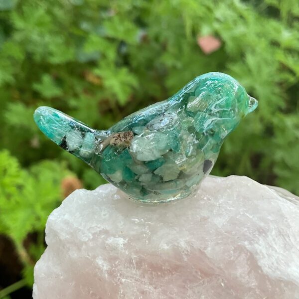 Bird on Rose Quartz