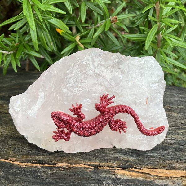 Lizard on Rose Quartz - Image 4