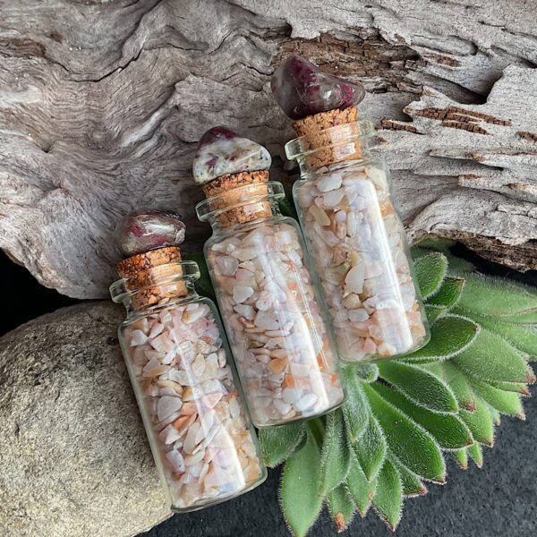 Pink Opal and Tourmaline Vial - Image 4