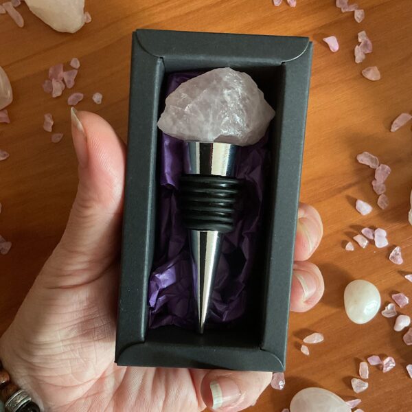 Rose Quartz Wine Stopper - Image 3