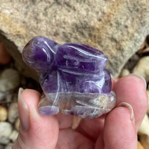 Chevron Amethyst Rabbit