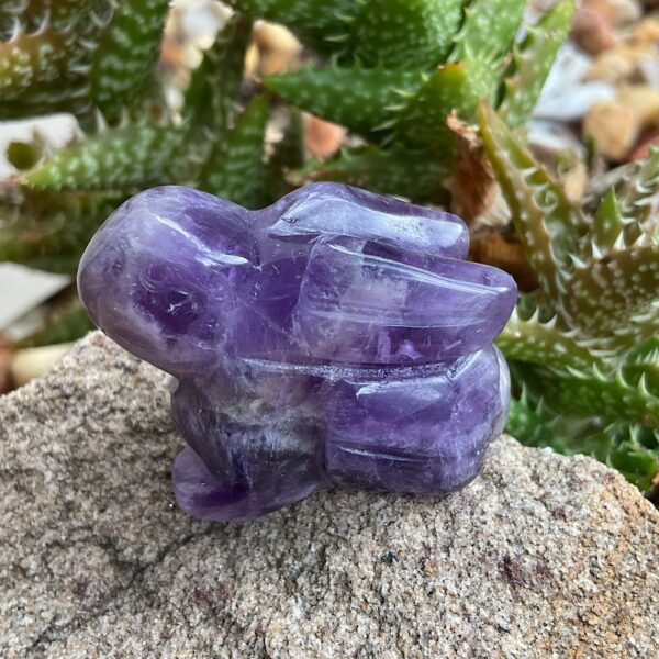 Chevron Amethyst Rabbit - Image 2