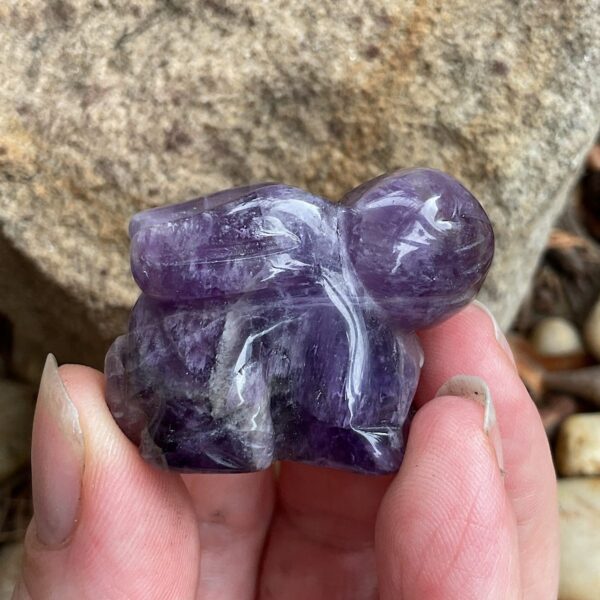 Chevron Amethyst Rabbit