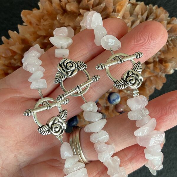 Rose Quartz and Sodalite Bracelet - Image 4