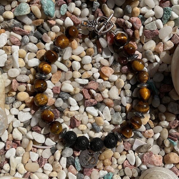 Tigers Eye Om Bracelet