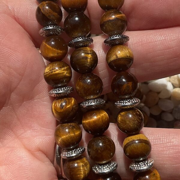 Tigers Eye Om Bracelet - Image 2