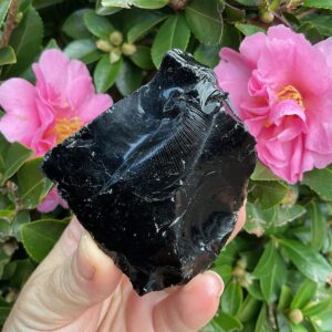 Raw Black Obsidian