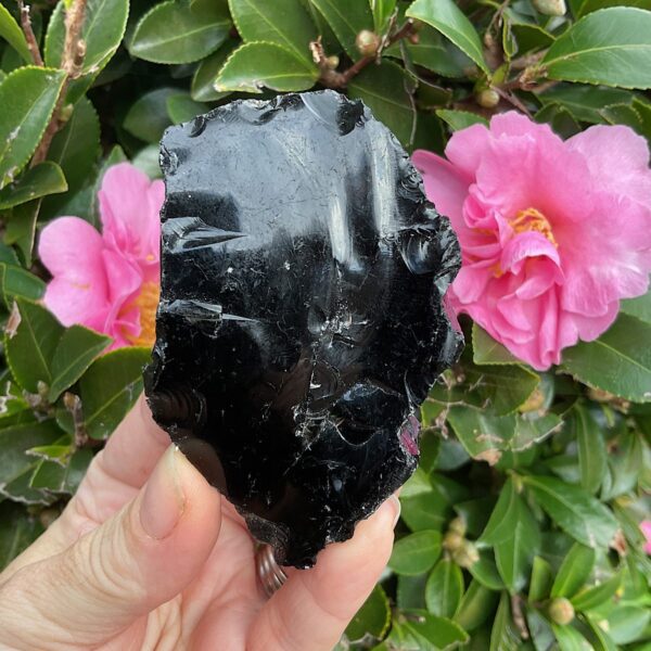 Raw Black Obsidian