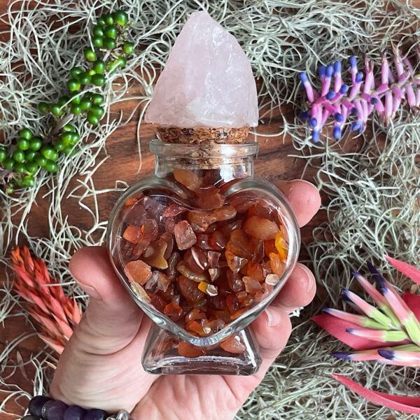 Carnelian Heart Bottle - Image 2
