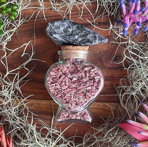 Rhodonite Heart Bottle