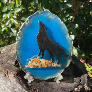 Wolf Agate Slice