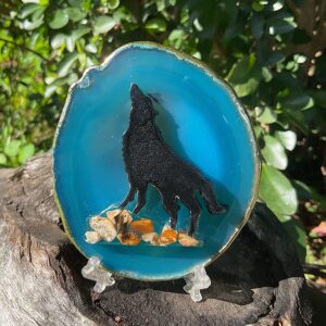 Wolf Agate Slice